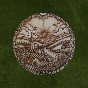 Mountain village coaster/deco circle