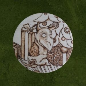 Frankenweenie Tim Burton christmas coaster/deco